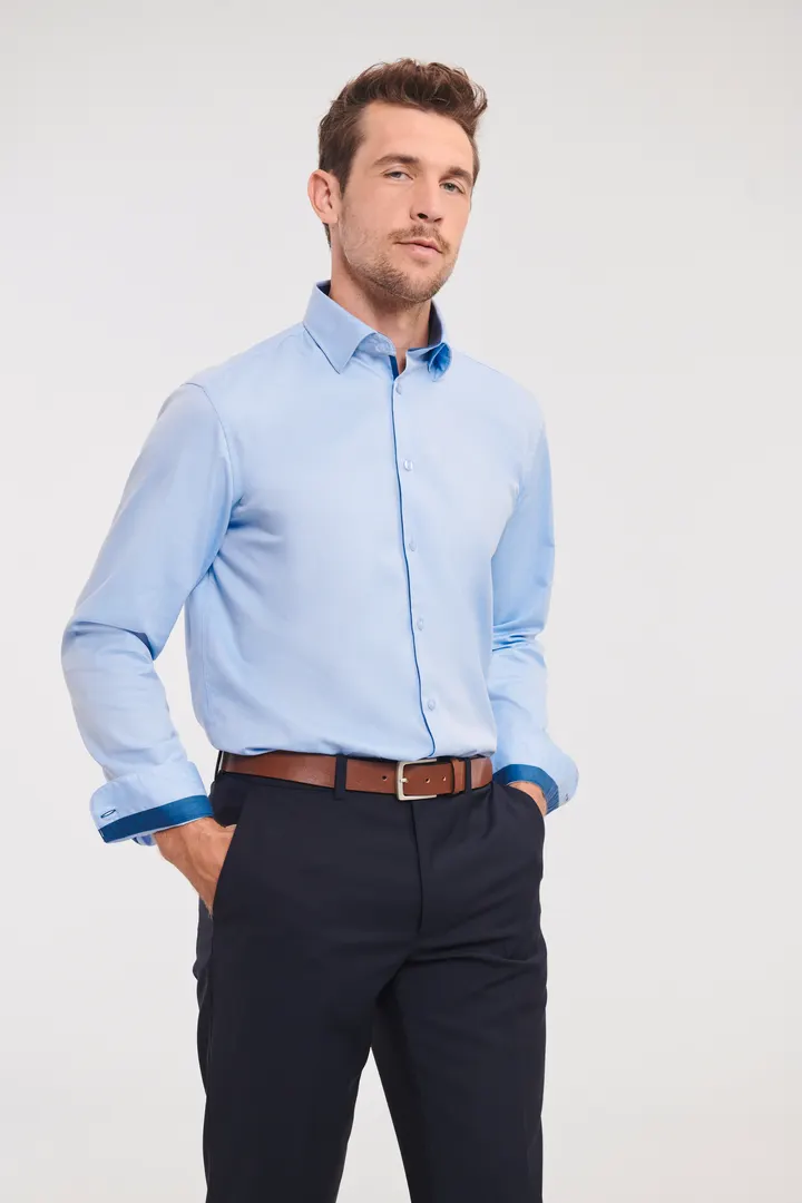 Long sleeve herringbone shirt 3
