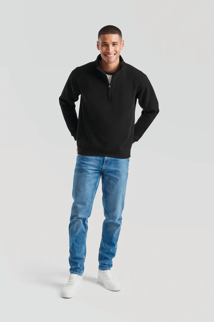 Sweat-shirt col zippé Premium (62-032-0) 1