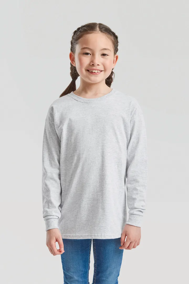 T-shirt enfant manches longues Valueweight (61-007-0) 3