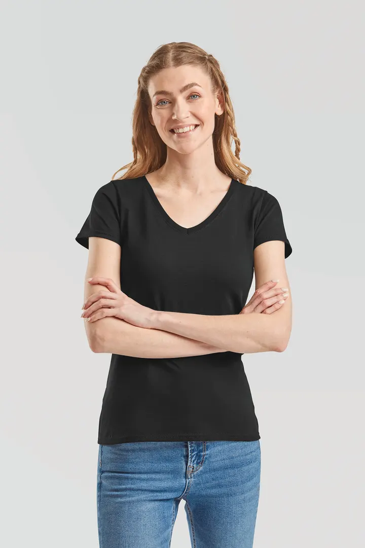 Lady-fit Valueweight V-Neck T (61-398-0) 3
