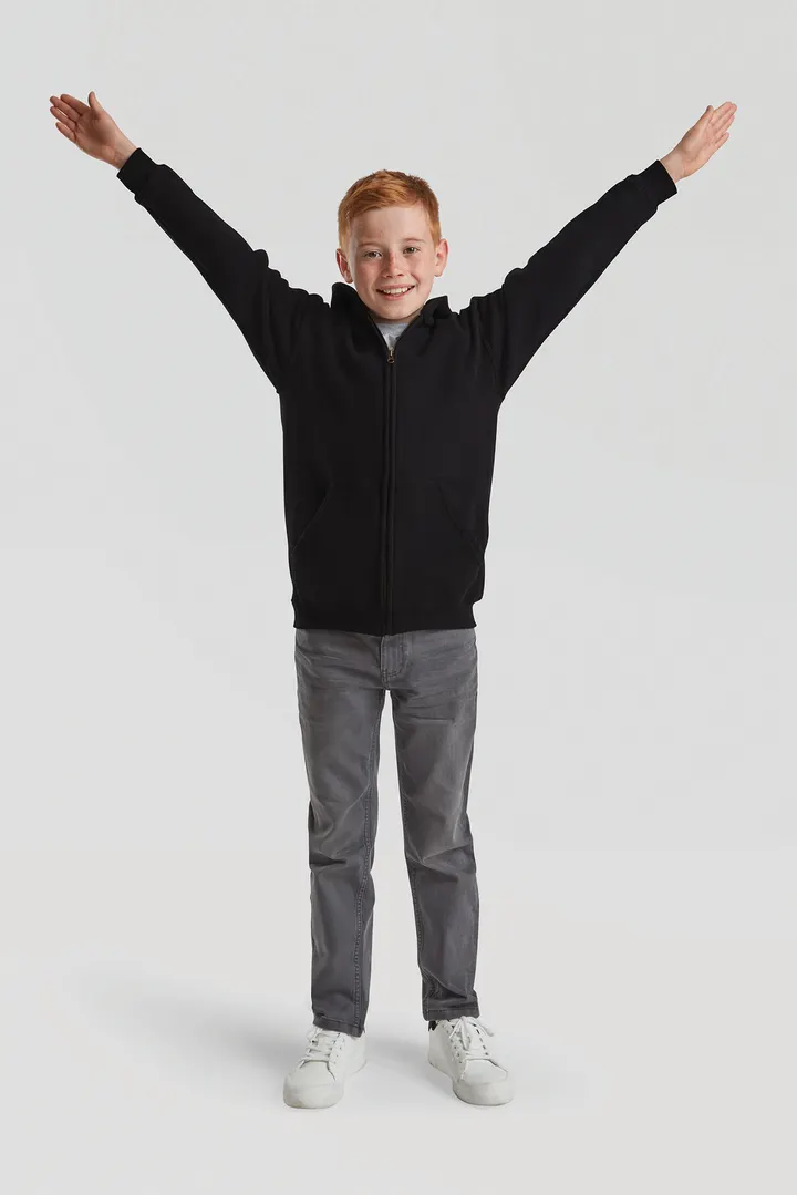 Sweat-shirt enfant zippé capuche Classic (62-045-0)