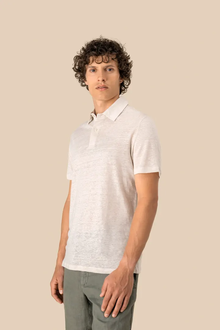 Polo en lin homme 3