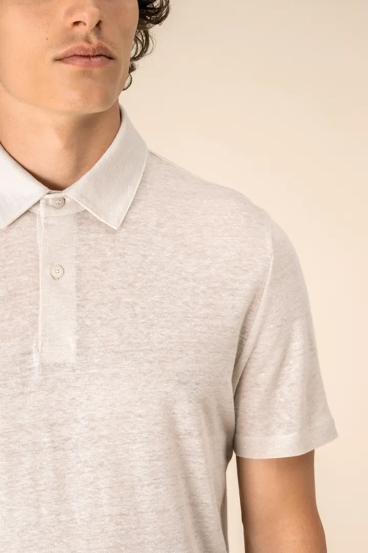 Polo en lin homme 5