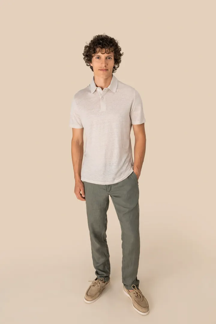 Polo en lin homme