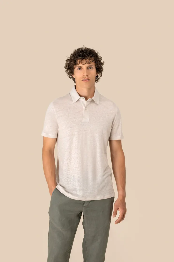 Polo en lin homme 2