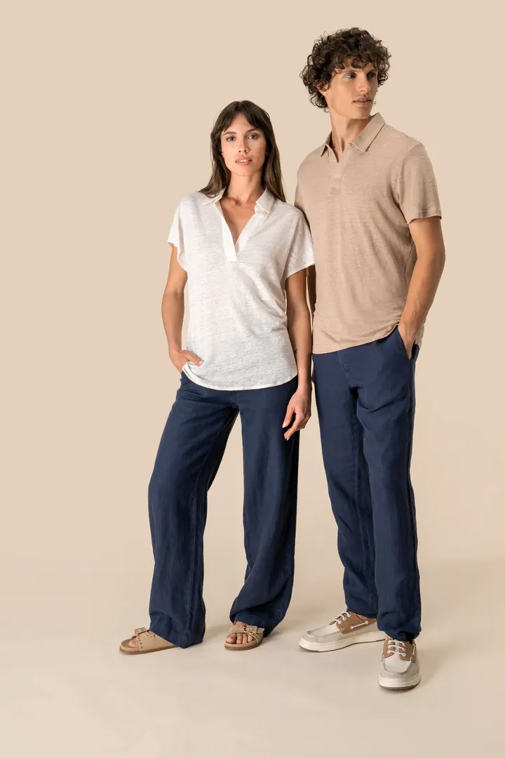Damen-Polohemd aus Leinen 10