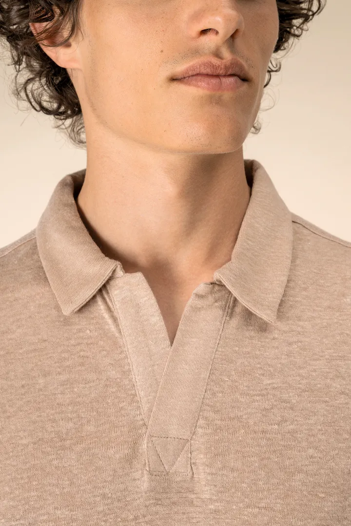 Herren-Polohemd aus Leinen 7