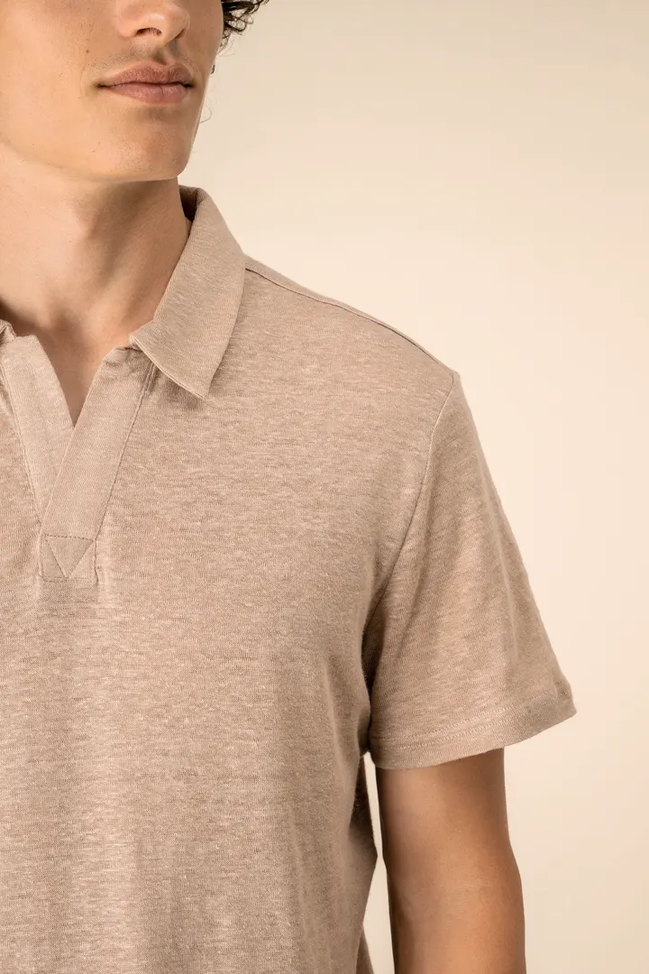 Herren-Polohemd aus Leinen 8