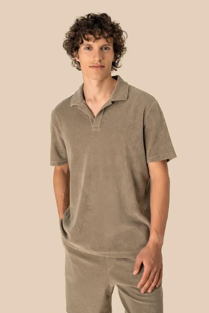 Polo écoresponsable en éponge homme