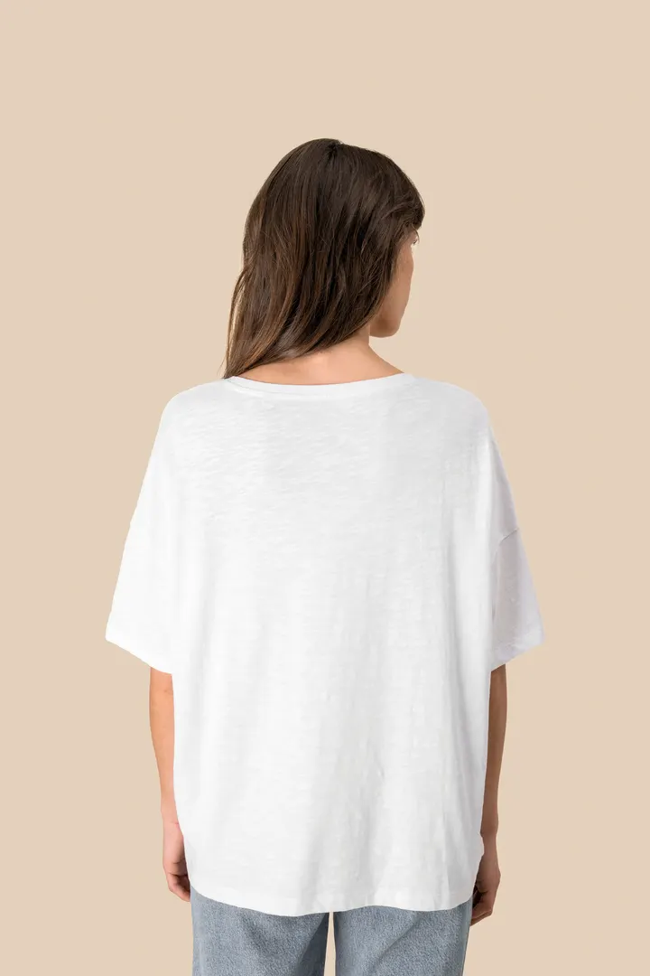 T-shirt écoresponsable slub oversize femme 7