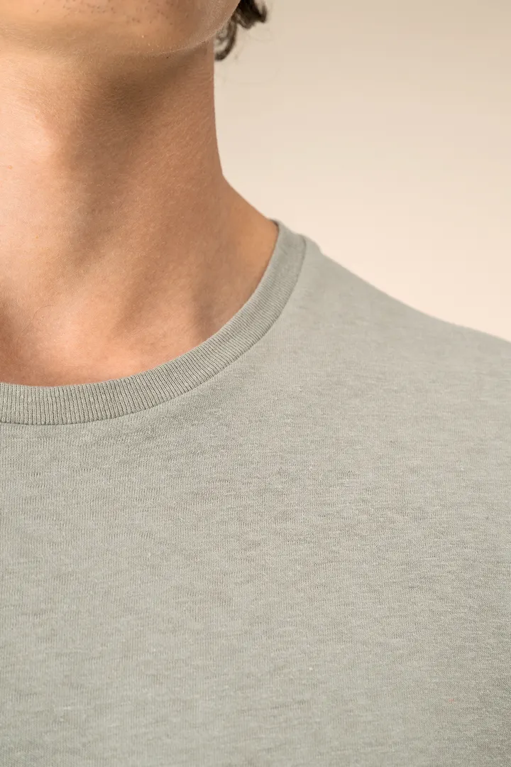 T-shirt écoresponsable en coton bio et lin unisexe 1