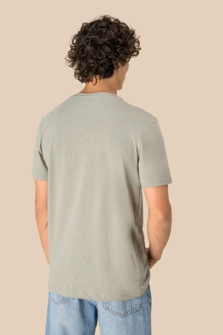 T-shirt écoresponsable en coton bio et lin unisexe 6