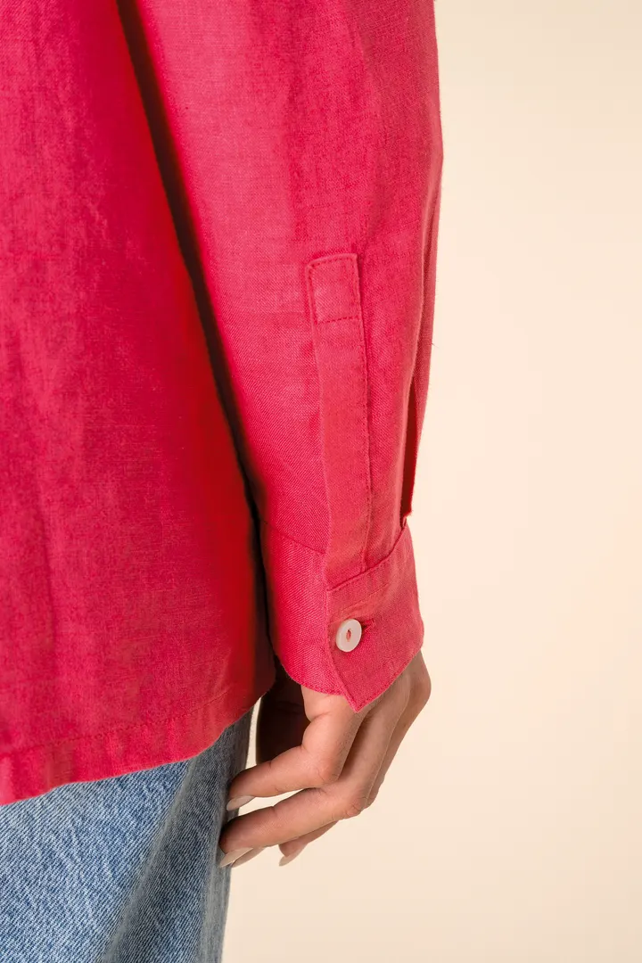 Chemise oversize en lin femme 6