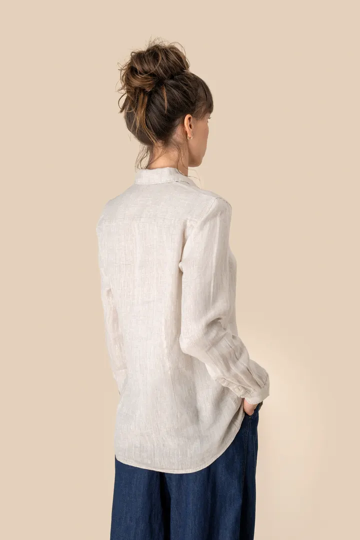 Leinen-Bluse für Damen 5