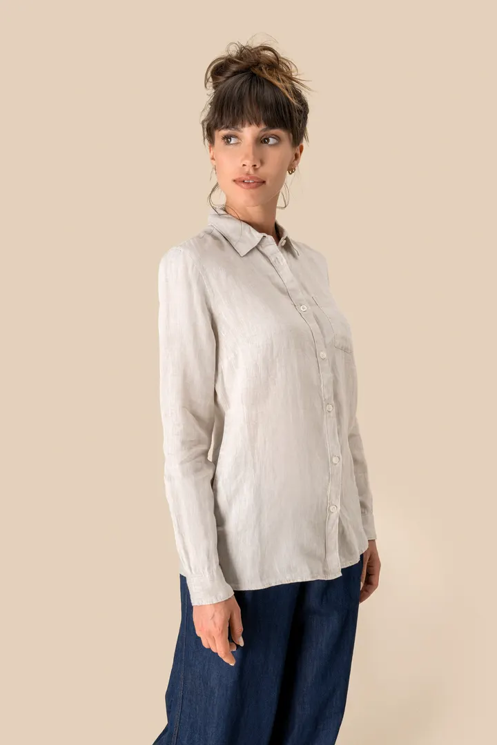 Leinen-Bluse für Damen 7