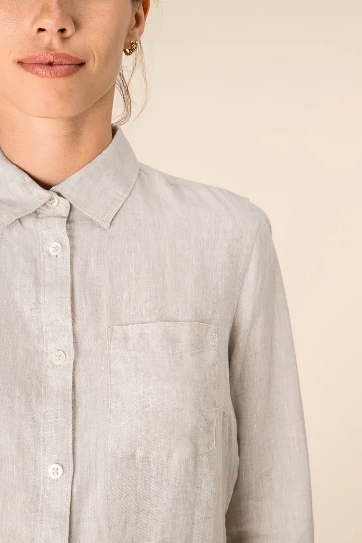 Leinen-Bluse für Damen 8