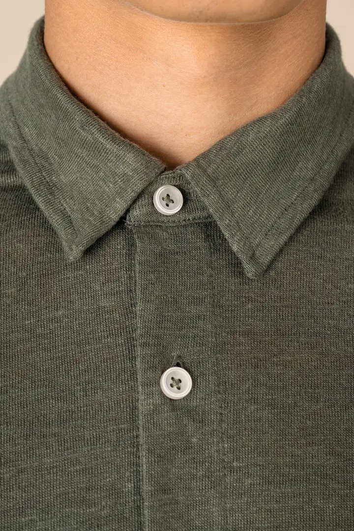 Chemise à manches courtes en lin homme 7