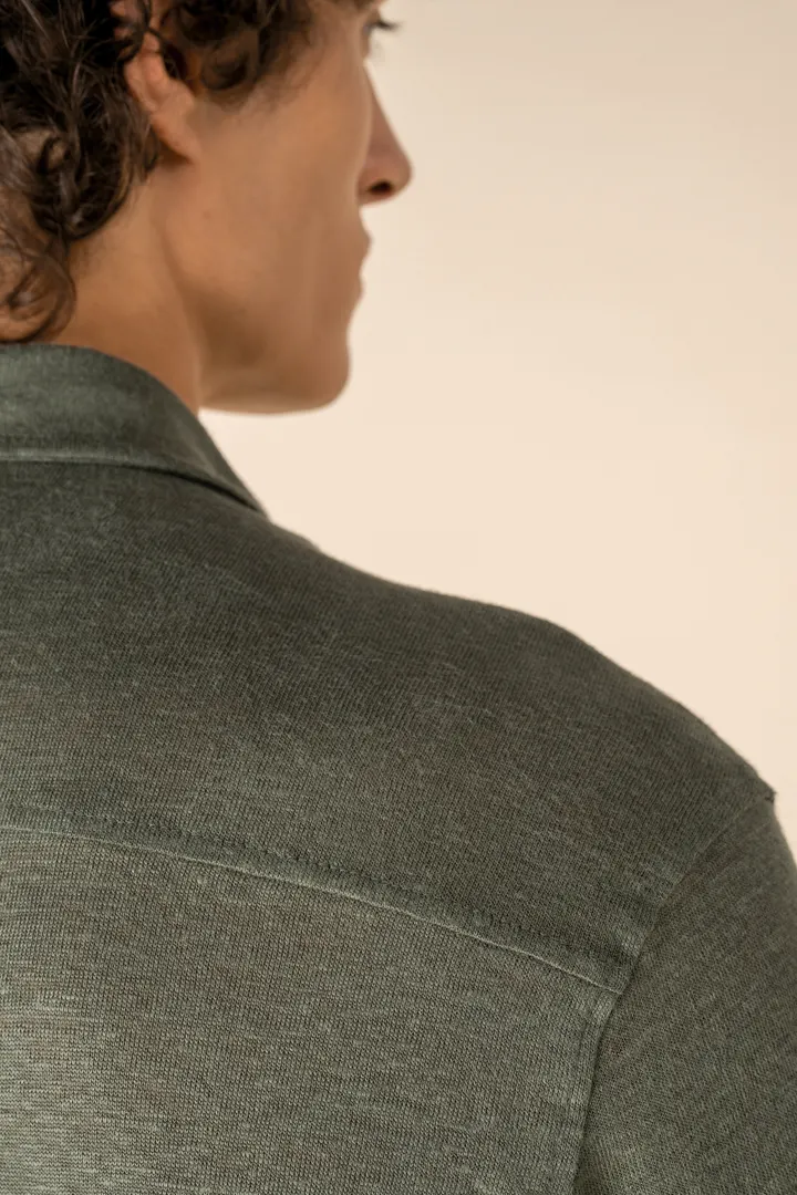 Chemise à manches courtes en lin homme 5