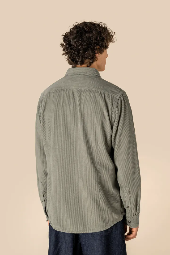Surchemise écoresponsable délavée en velours côtelé homme 6