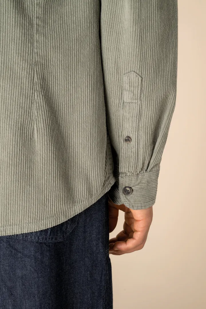 Surchemise écoresponsable délavée en velours côtelé homme 7