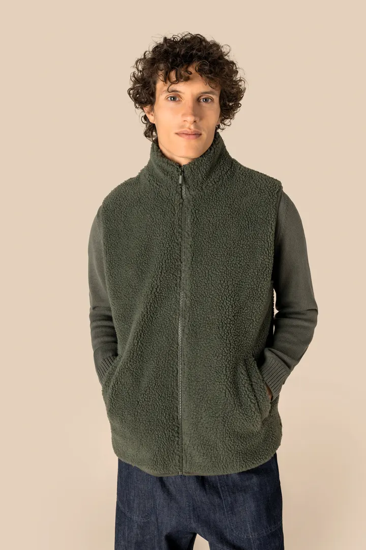 Ärmellose Sherpa-Jacke für Herren 4