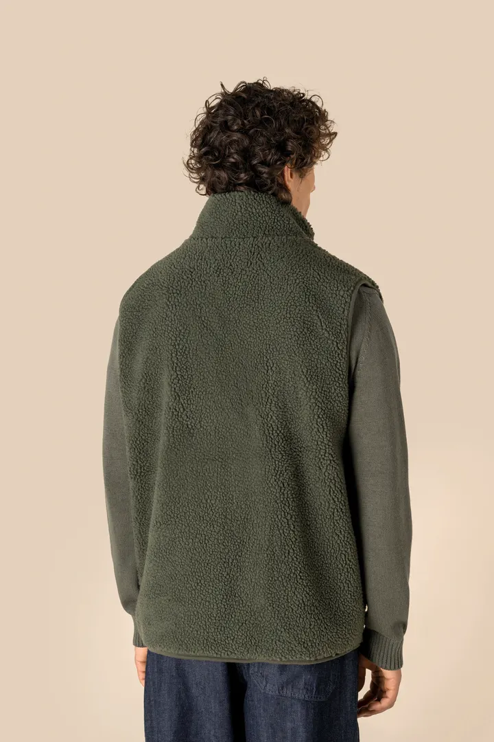 Ärmellose Sherpa-Jacke für Herren 5