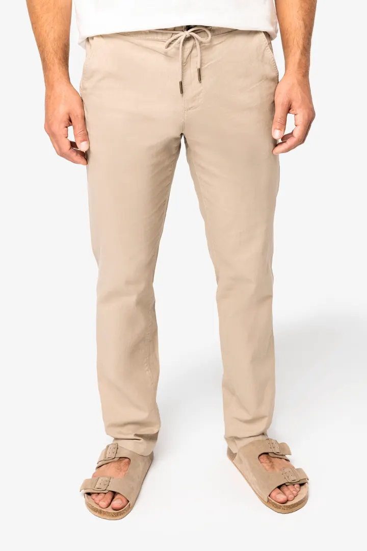 Umweltfreundliche Herrenhose aus Bio-Leinen und Bio-Baumwolle 1