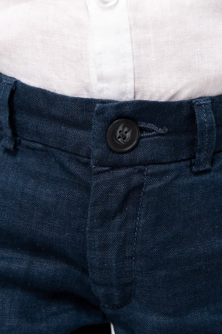 Bermuda-Shorts aus Leinen für Jungen