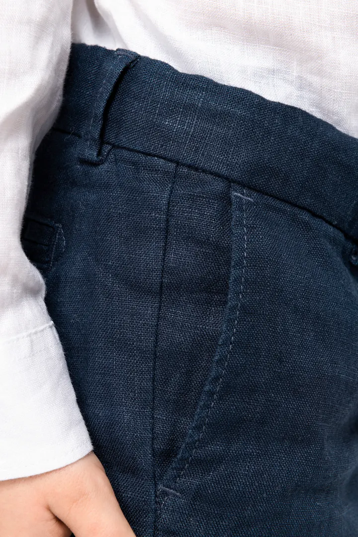 Bermuda-Shorts aus Leinen für Jungen 4