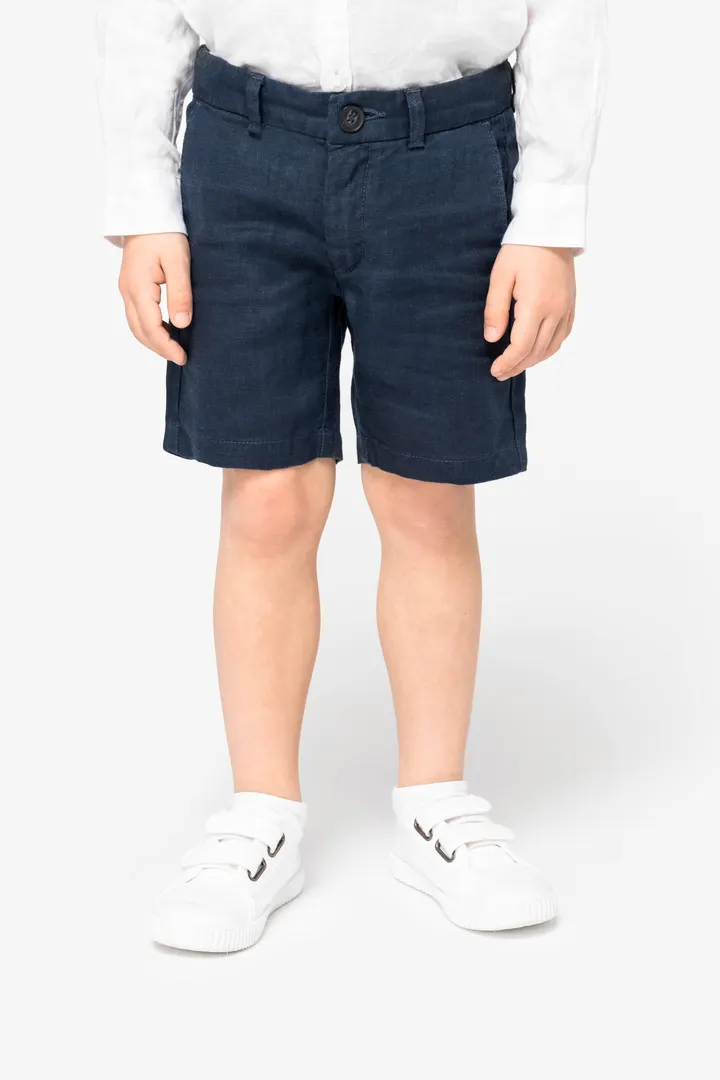 Bermuda-Shorts aus Leinen für Jungen 5