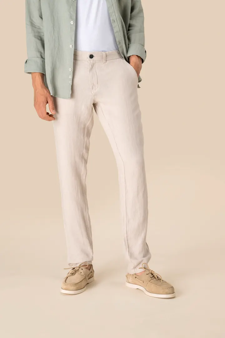 Pantalon en lin homme 1