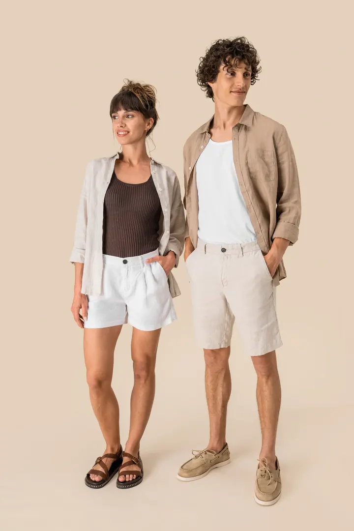 Bermuda-Shorts aus Leinen für Herren 9