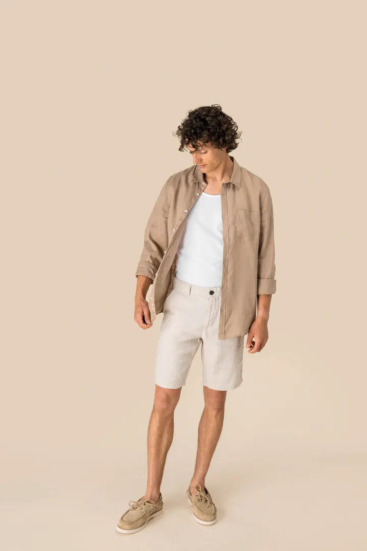 Bermuda-Shorts aus Leinen für Herren 2