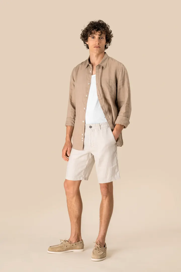 Bermuda-Shorts aus Leinen für Herren 3