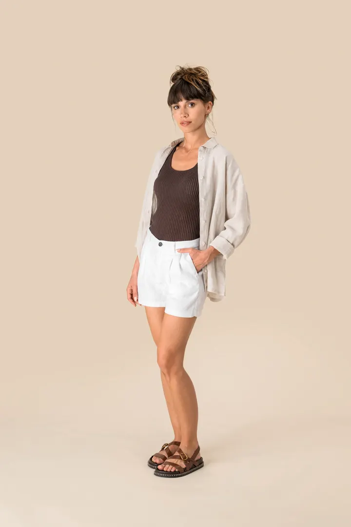 Leinenshorts für Damen 3
