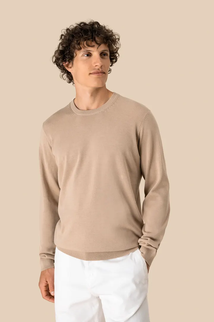 Pull écoresponsable à col rond homme 3