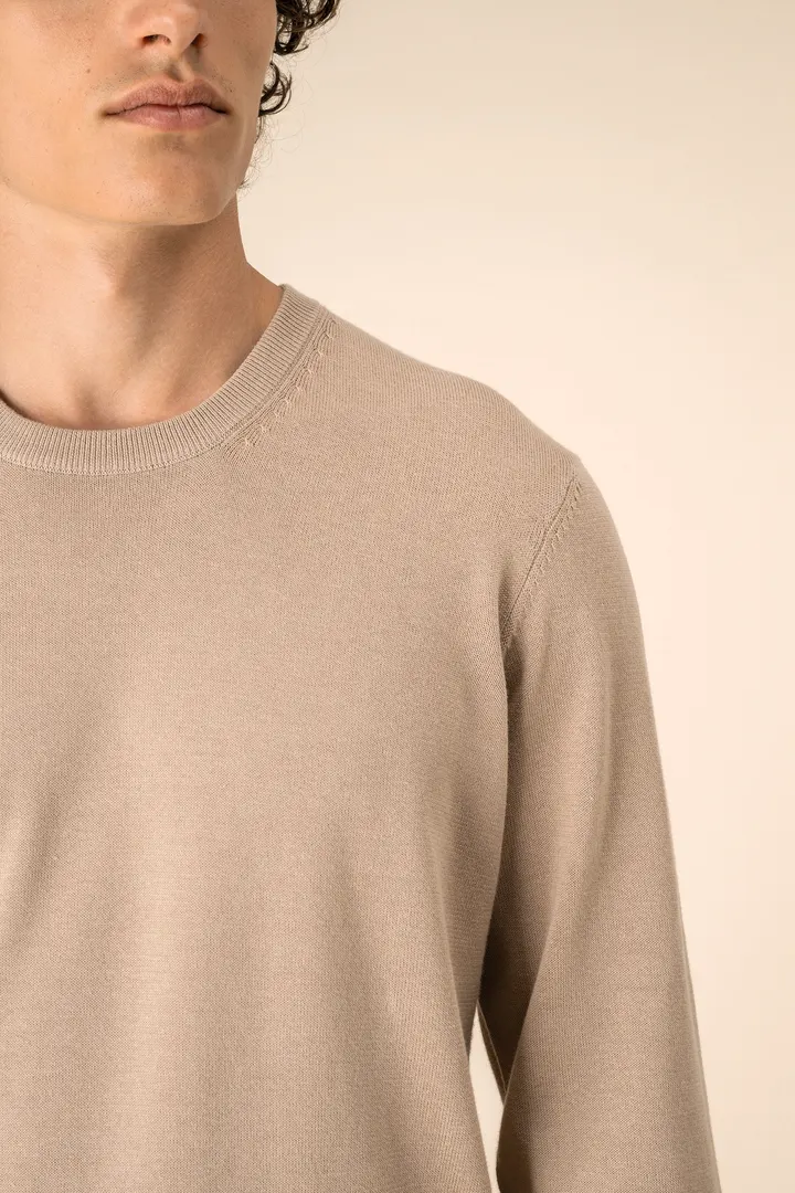 Pull écoresponsable à col rond homme 6