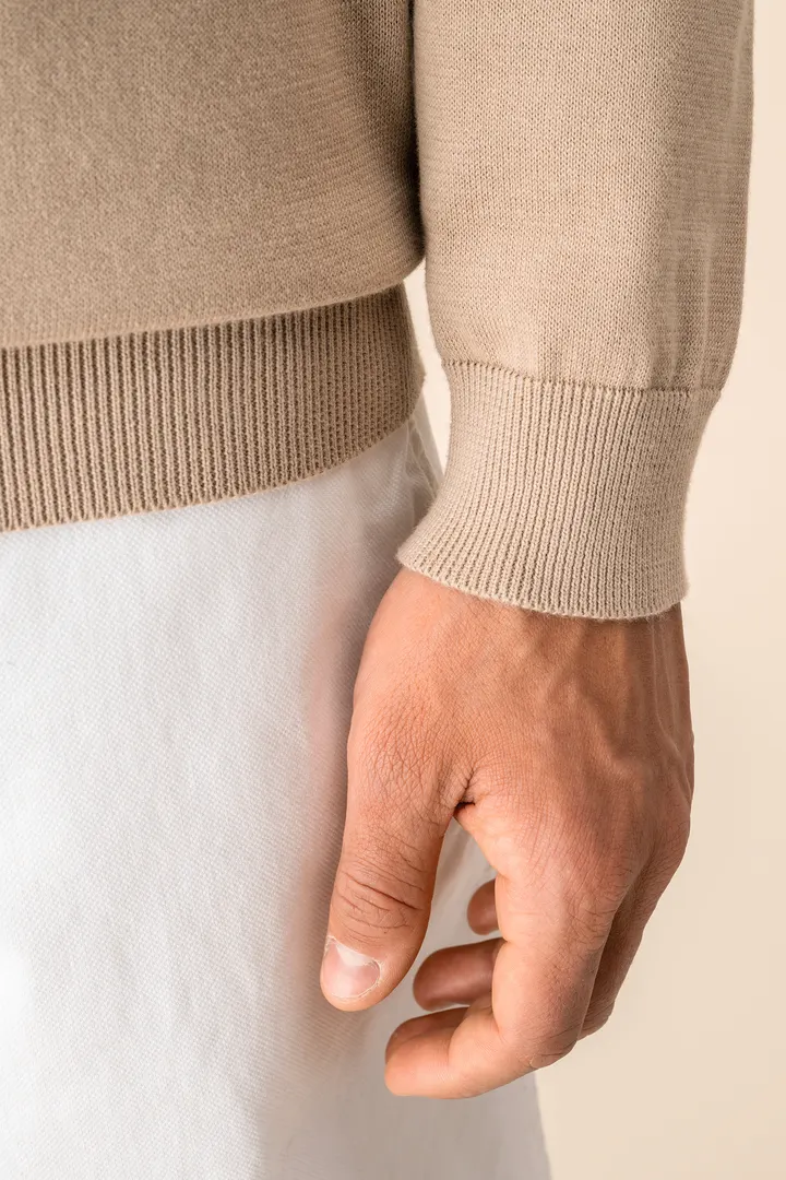 Pull écoresponsable à col rond homme 8