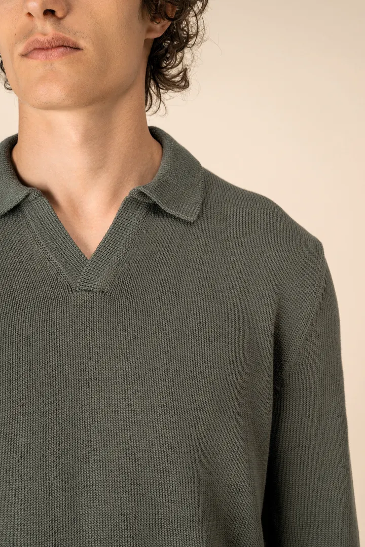 Pull homme à col polo 6