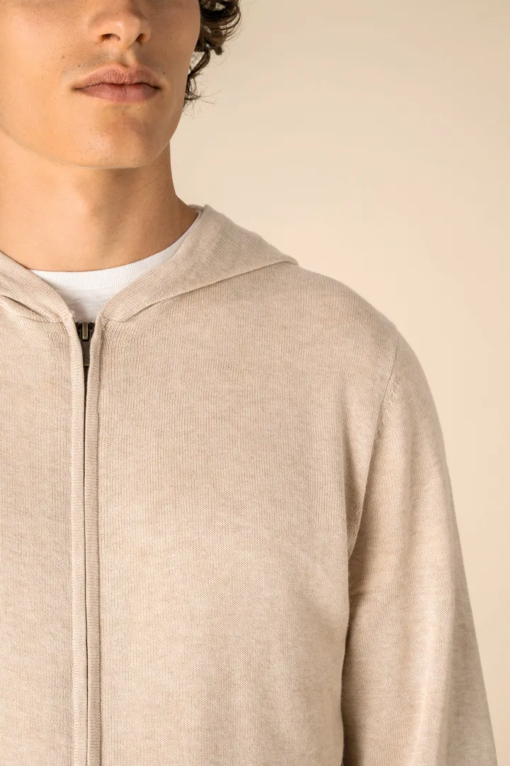 Pull écoresponsable à capuche en lyocell homme 4