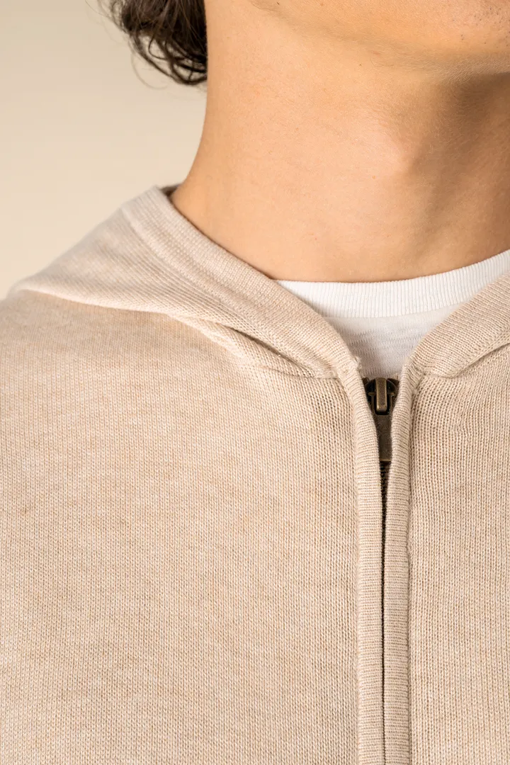 Pull écoresponsable à capuche en lyocell homme 5