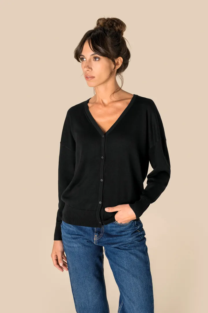 Cardigan écoresponsable en lyocell femme 2