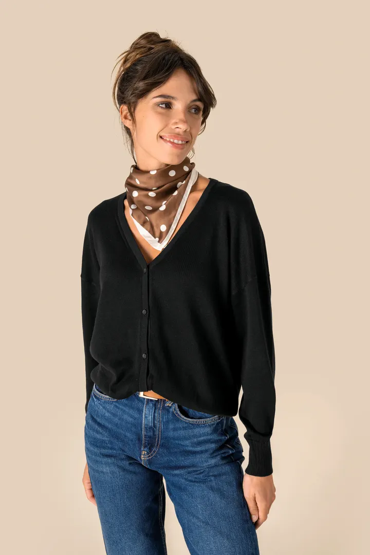 Cardigan écoresponsable en lyocell femme 3