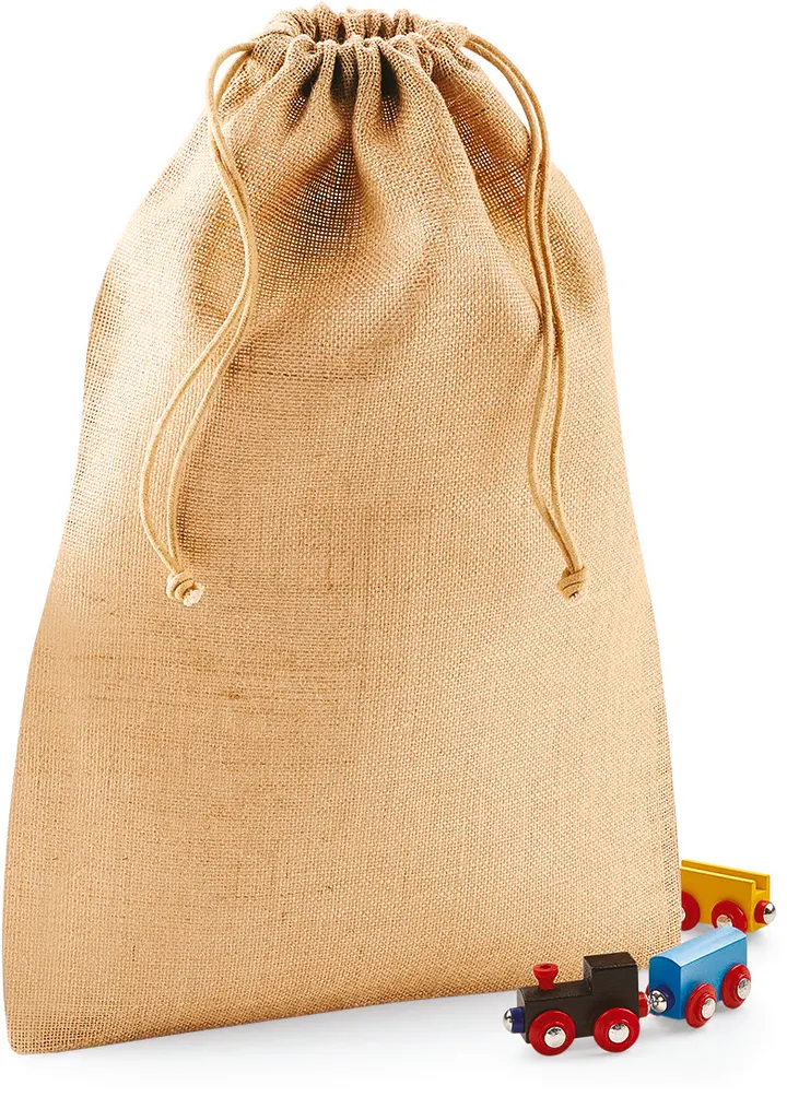Jute Tasche mit Kordeln 3