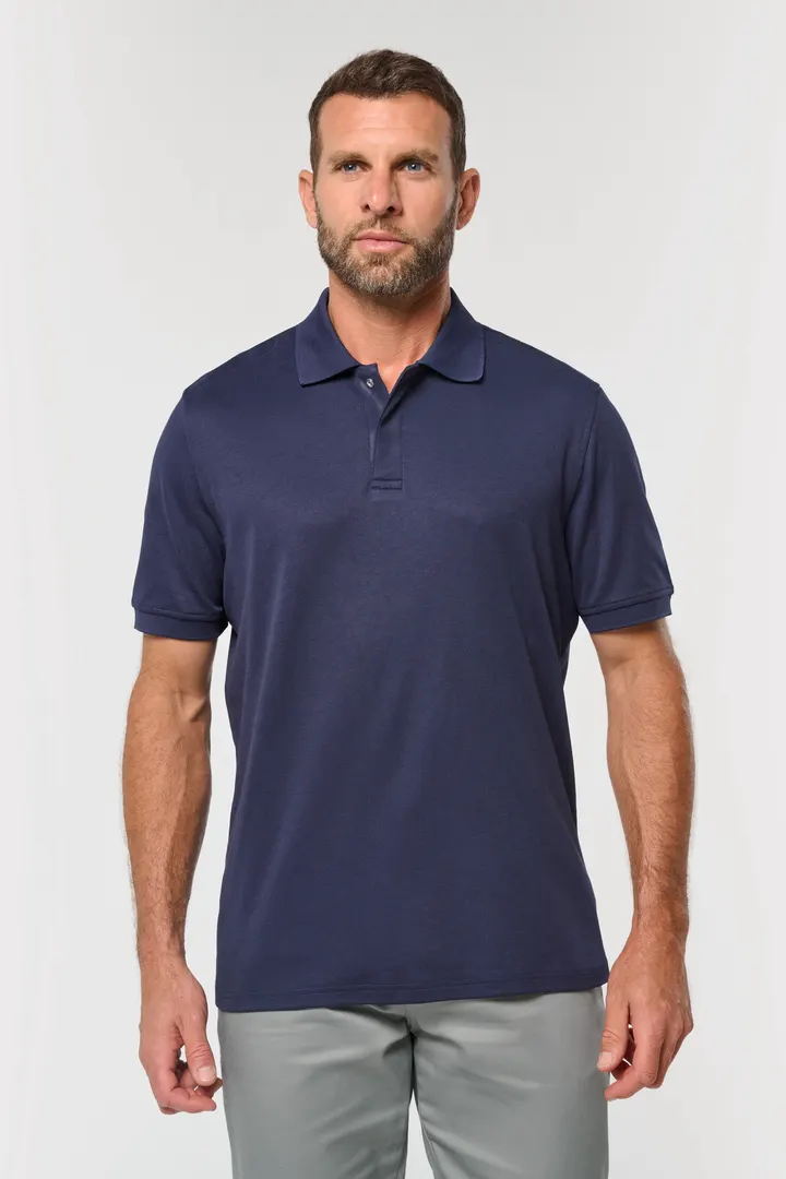 Umweltfreundliches Unisex-Polohemd aus Baumwolle/Polyester 17