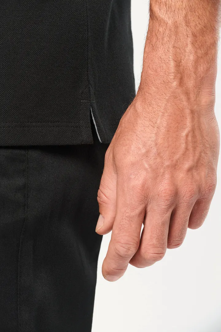 Polo bicolore écoresponsable manches courtes unisexe 27