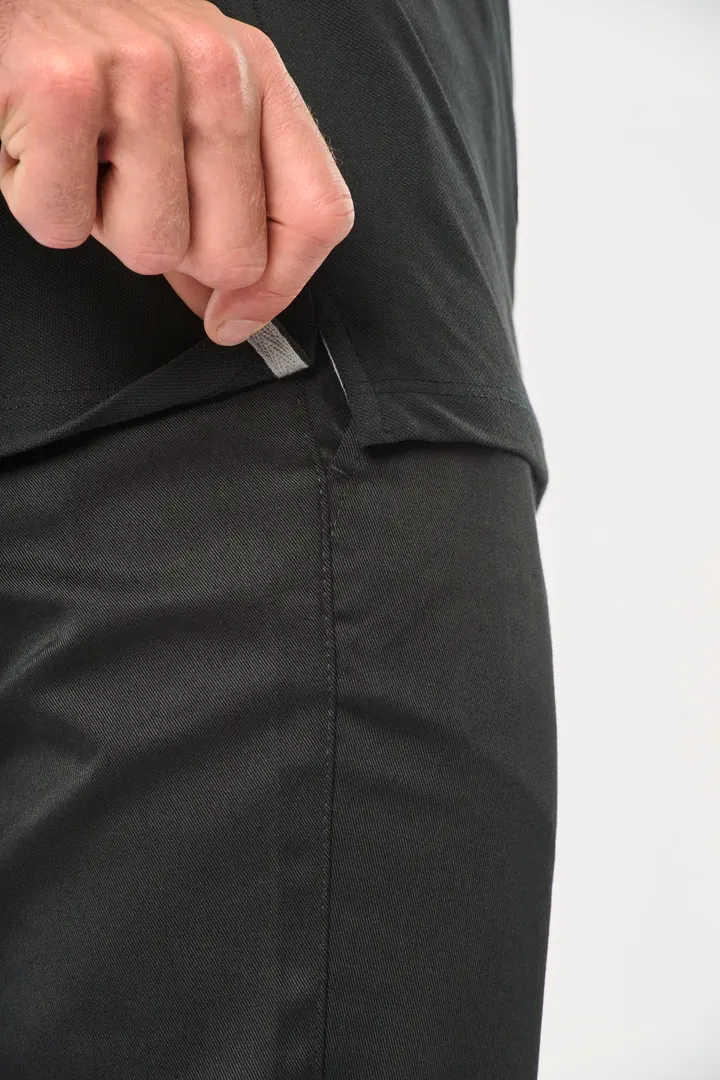 Polo bicolore écoresponsable manches courtes unisexe 8