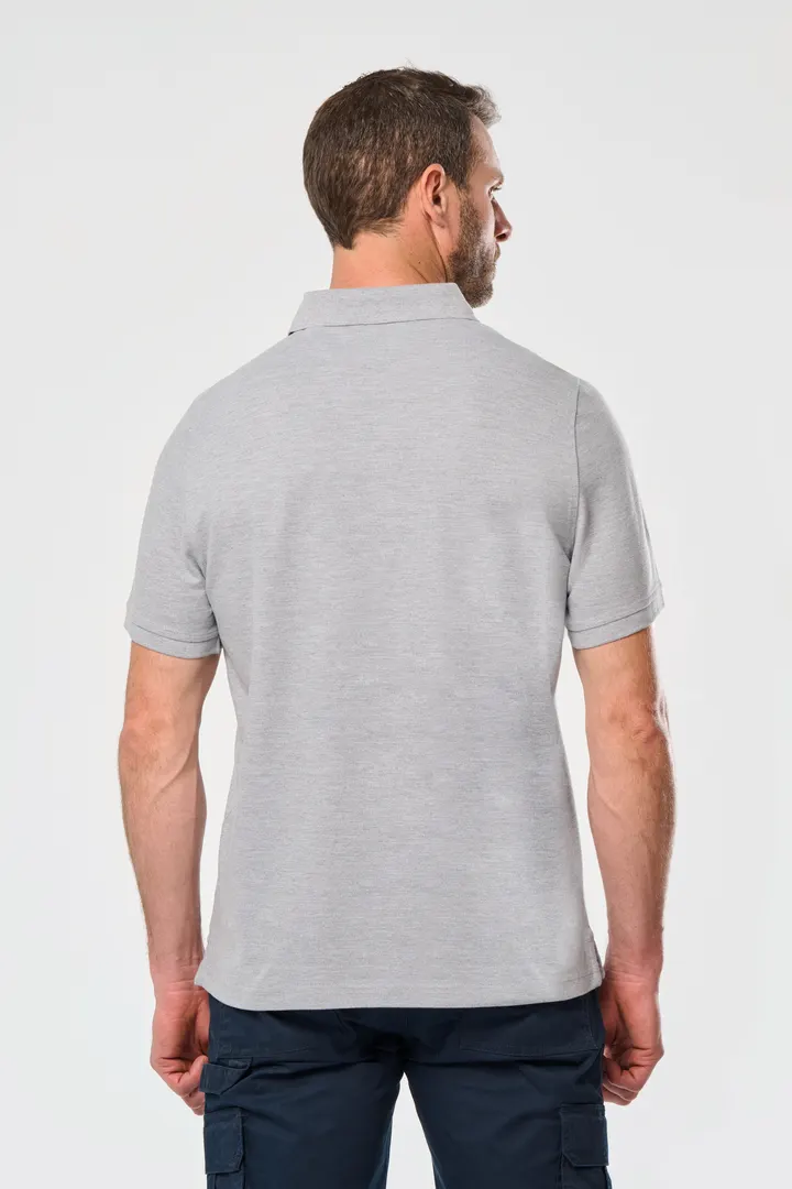 Polo col boutons pression manches courtes homme 4
