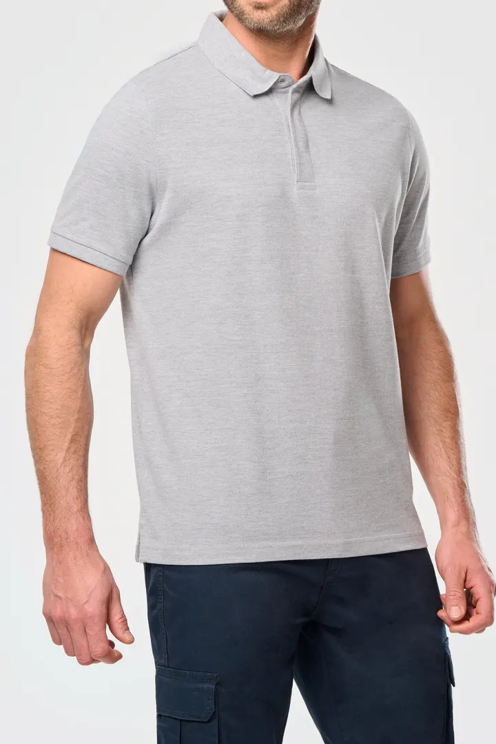 Polo col boutons pression manches courtes homme 3