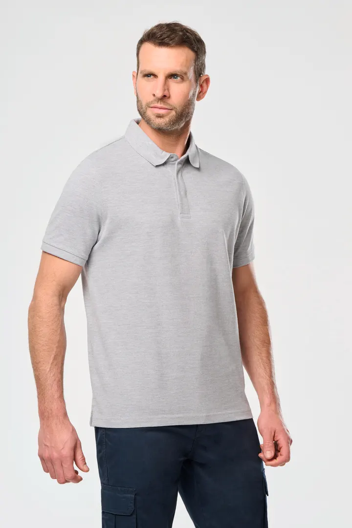 Polo col boutons pression manches courtes homme 7